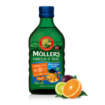 MOLLER´S Omega 3 rybí olej ovocná aróma 250 ml