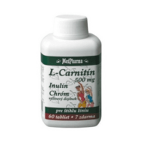 MEDPHARMA L-carnitín 500 mg + inulín + chróm 60 + 7 tabliet ZADARMO