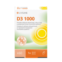 LIVSANE Vitamín D3 1000 IU 60 kapsúl