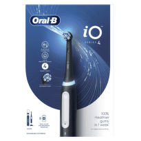 ORAL-B iO series 4 black elektrická zubná kefka+ držiak + cestovné puzdro set