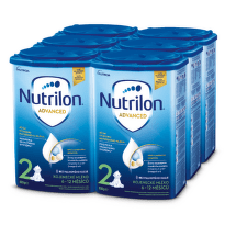 NUTRILON Advanced 2 následná mliečna dojčenská výživa v prášku 6-12 mesiacov 6x800 g