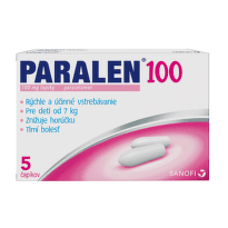PARALEN 100 mg 5 čapíkov