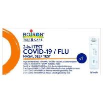 BOIRON COVID-19/FLU Test&care 2-in-1 nosový samodiagnostický test 1 ks