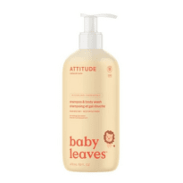 ATTITUDE Detské telové mydlo a šampón baby leaves hruška 473 ml