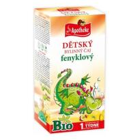 APOTHEKE BIO Detský bylinný čaj feniklový 20 x 1,5 g