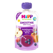 HIPP BIO Smoothie mix jablko, hruška, čučoriedky 120 ml