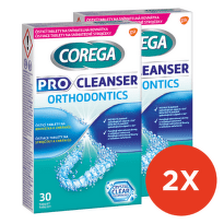 COREGA Pro cleanser antibakteriálne čistiace tablety 30 kusov - balenie 2 ks