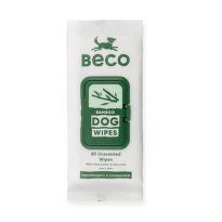BECO Bamboo čistiace obrúsky pre psov neparfumované 80 ks