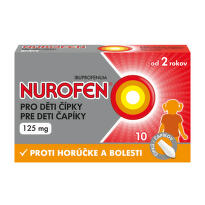 NUROFEN Čapíky pre deti 125 mg 10 kusov