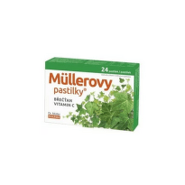 DR. MÜLLER Müllerove pastilky brečtan vitamín C 24 ks