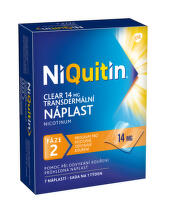 NIQUITIN Clear 14 mg transdermálna náplasť 7 ks