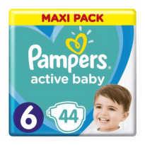 PAMPERS Active baby maxi pack 6 extra large 44 ks