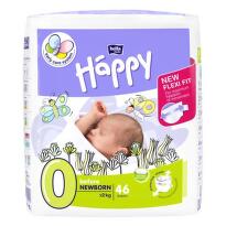 HAPPY Newborn plienky 0-2 kg 46 kusov