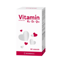 BIOMEDICA Vitamín K2 + D3 + Q10 60 kapsúl