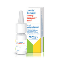 LIVOSTIN 0,5 mg/ml nosový suspenzný sprej 10 ml