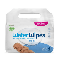 WATERWIPES 100% bio odbúrateľné obrúsky 4 x 60 ks