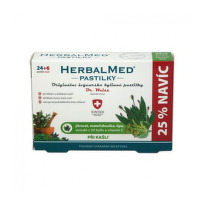 HERBALMED Pastilky pri kašli 24 + 6 tabliet ZADARMO