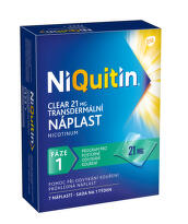 NIQUITIN Clear 21 mg transdermálna náplasť 7 kusov