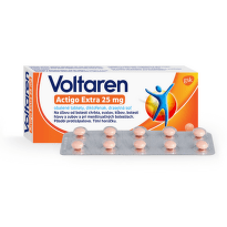 VOLTAREN Actigo extra 25 mg pre rýchlu úľavu od bolesti 20 tabliet