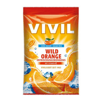 VIVIL Bonbons wild orange drops s príchuťou pomaranča s vitamínom C bez cukru 60 g