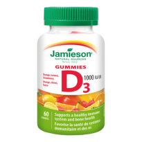 JAMIESON Vitamín D3 1000 IU gummies 60 ks