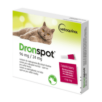 DRONSPOT 96 mg/24 mg spot-on pre veľké mačky 2 x 1,12 ml