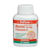 MEDPHARMA Rutín 25 mg + vitamín C 100 mg 67 tabliet