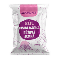 ALLNATURE Himalajská soľ ružová jemná 1000 g