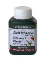 MEDPHARMA Echinacea 100 mg, vitamín C, zinok 100 + 7 tabliet ZADARMO