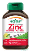 JAMIESON Zinok s vitamínmi C a D3 pastilky s príchuťou citróna 60 tabliet