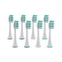 TRUELIFE Sonicbrush UV heads standard náhradné hlavice pre sonickú zubnú kefku biele 8 ks