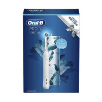 ORAL-B pro 1 750 white design edition elektrická zubná kefka + cestovné puzdro set