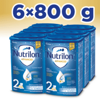 NUTRILON Advanced 2 good night následná mliečna dojčenská výživa v prášku 6-12 mesiacov 6x800 g