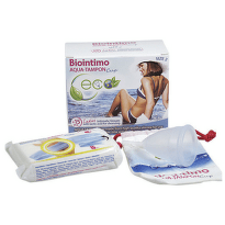 BIOINTIMO Aqua-tampon cup veľkosť 2 menstruačný kalíšok s mini slipovou vložkou 1 ks
