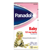 PANADOL Baby čapíky 125 mg od 9kg+ 10 ks