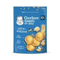 GERBER Snacks for baby maslové sušienky 10+ 180 g
