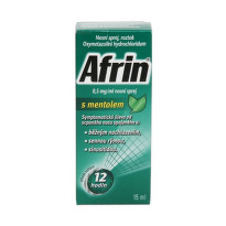 AFRIN 0,5 mg / ml nosový sprej s mentolom 15 ml