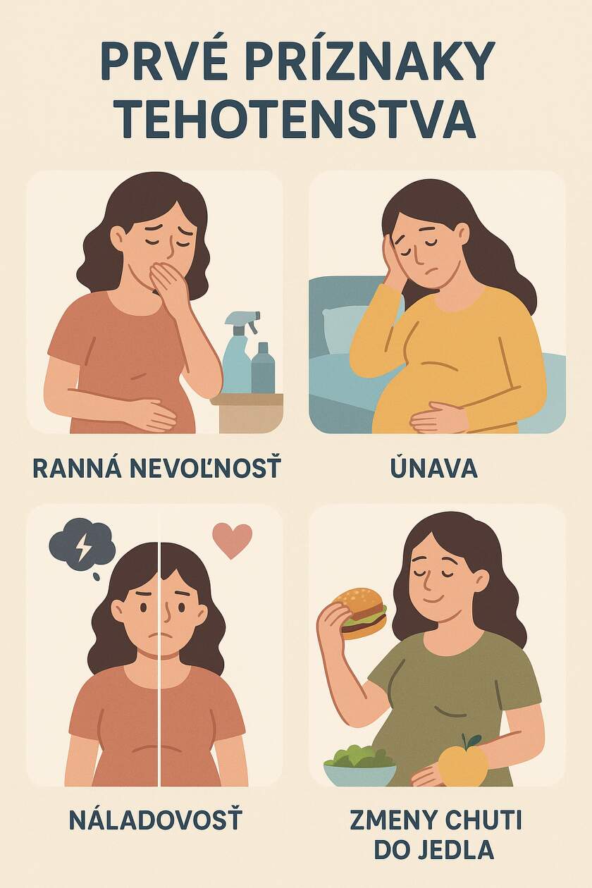 prvé príznaky tehotenstva