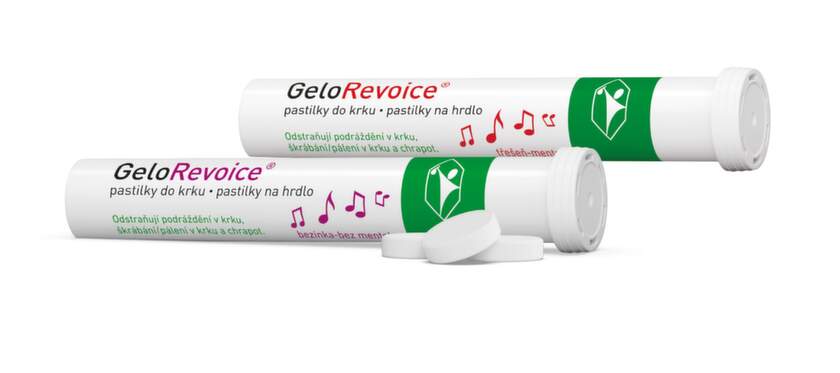 Gelorevoice pastilky na hrdlo
