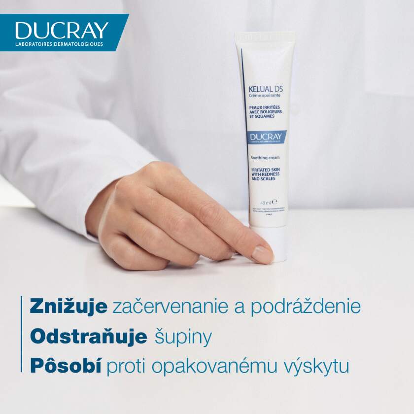 DUCRAY KELUAL DS Upokojujúci krém znižujúci množstvo šupí