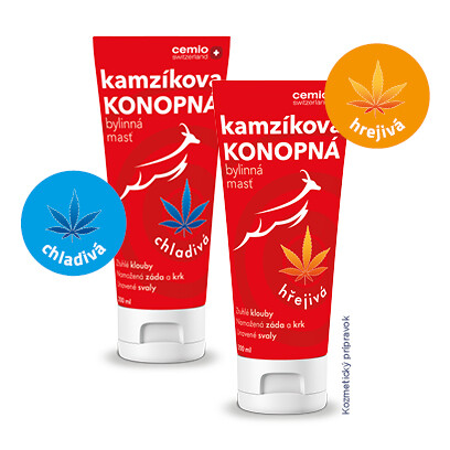 Kamzík konopná masť chladivá a hrejivá