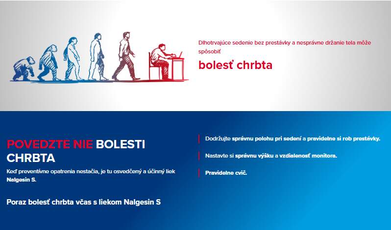 Nalgesin proti bolesti chrbta