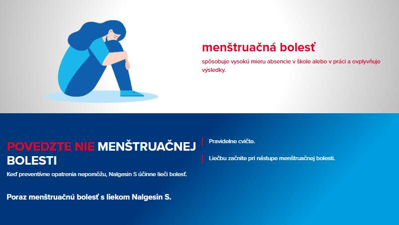 Nalgesin proti menštruačnej bolesti