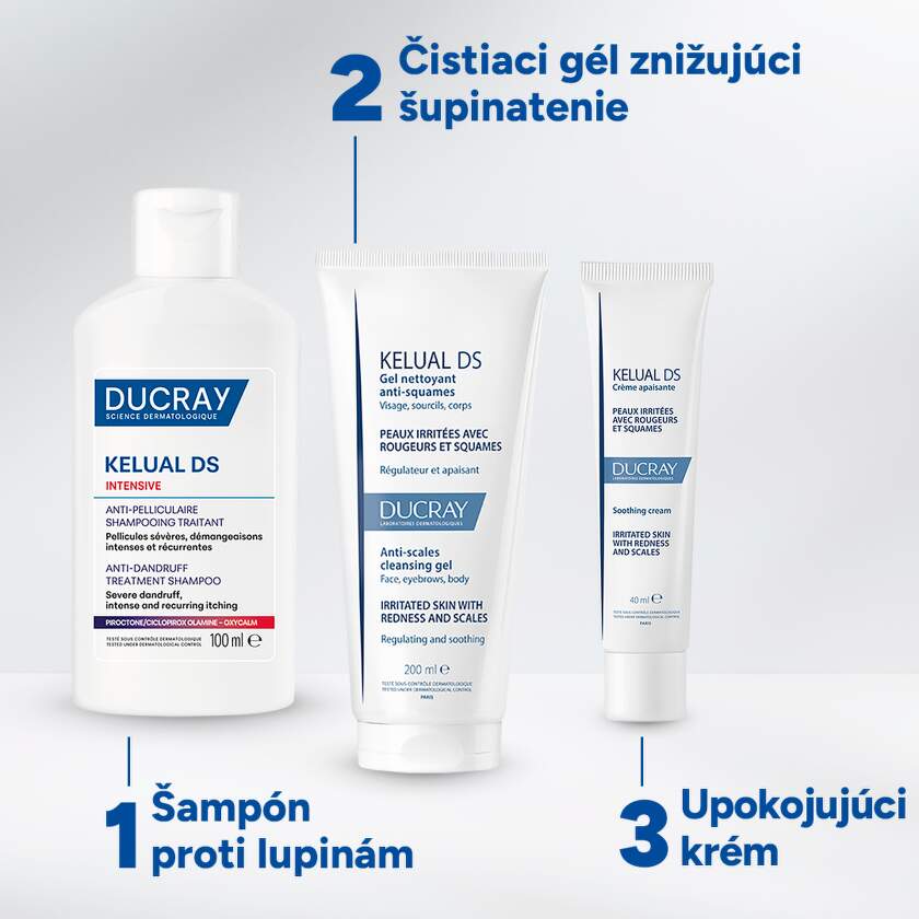 Ducray Kelual DS INTENSIVE  Ošetrujúci šampón proti lupinám a svrbeniu